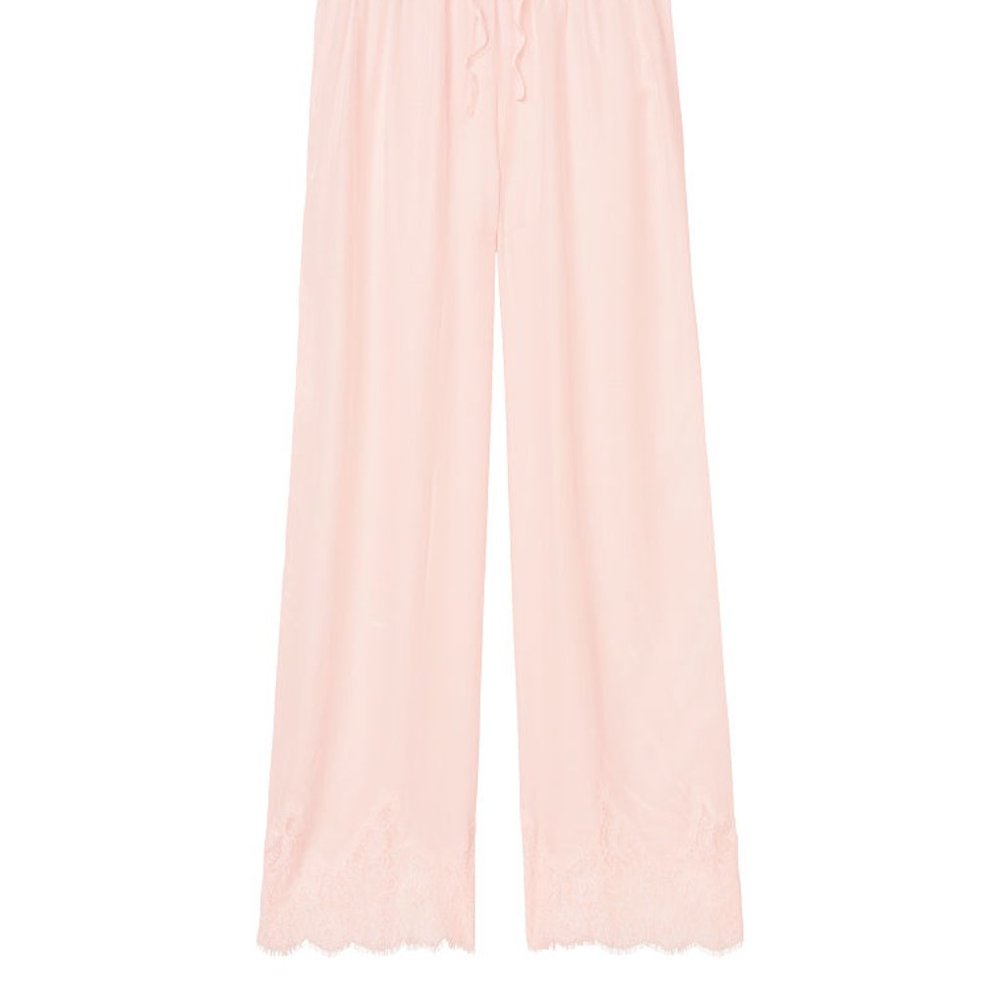 Last S Pair. VS Lightweight Silky Lace Pant Pink - Picture 12 of 16
